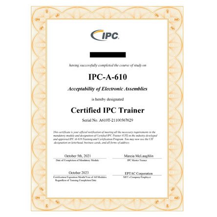 IPC-A-610 CIT
